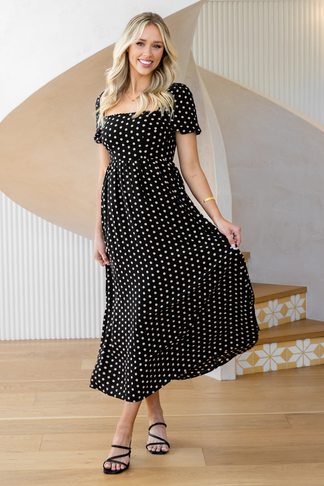 Nell Maxi Dress Black Tan Spot | Orange Sherbet | Sizes 6-24 – Orange  Sherbet Boutique