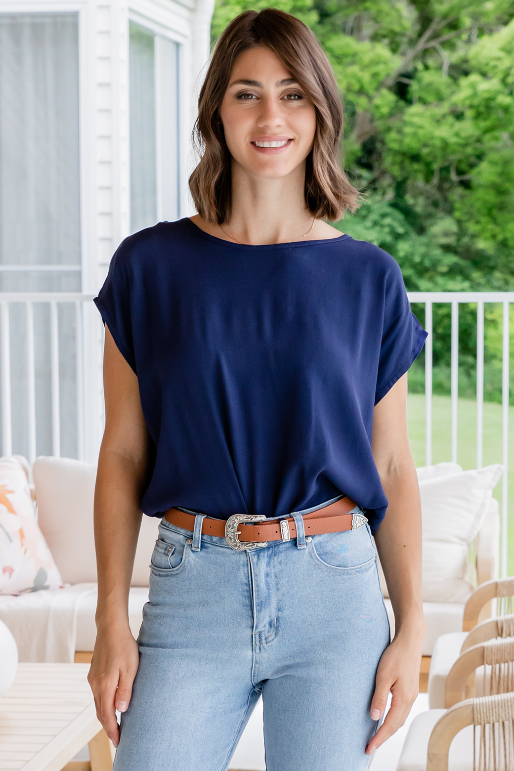 Final Sale | Jodie Top Navy