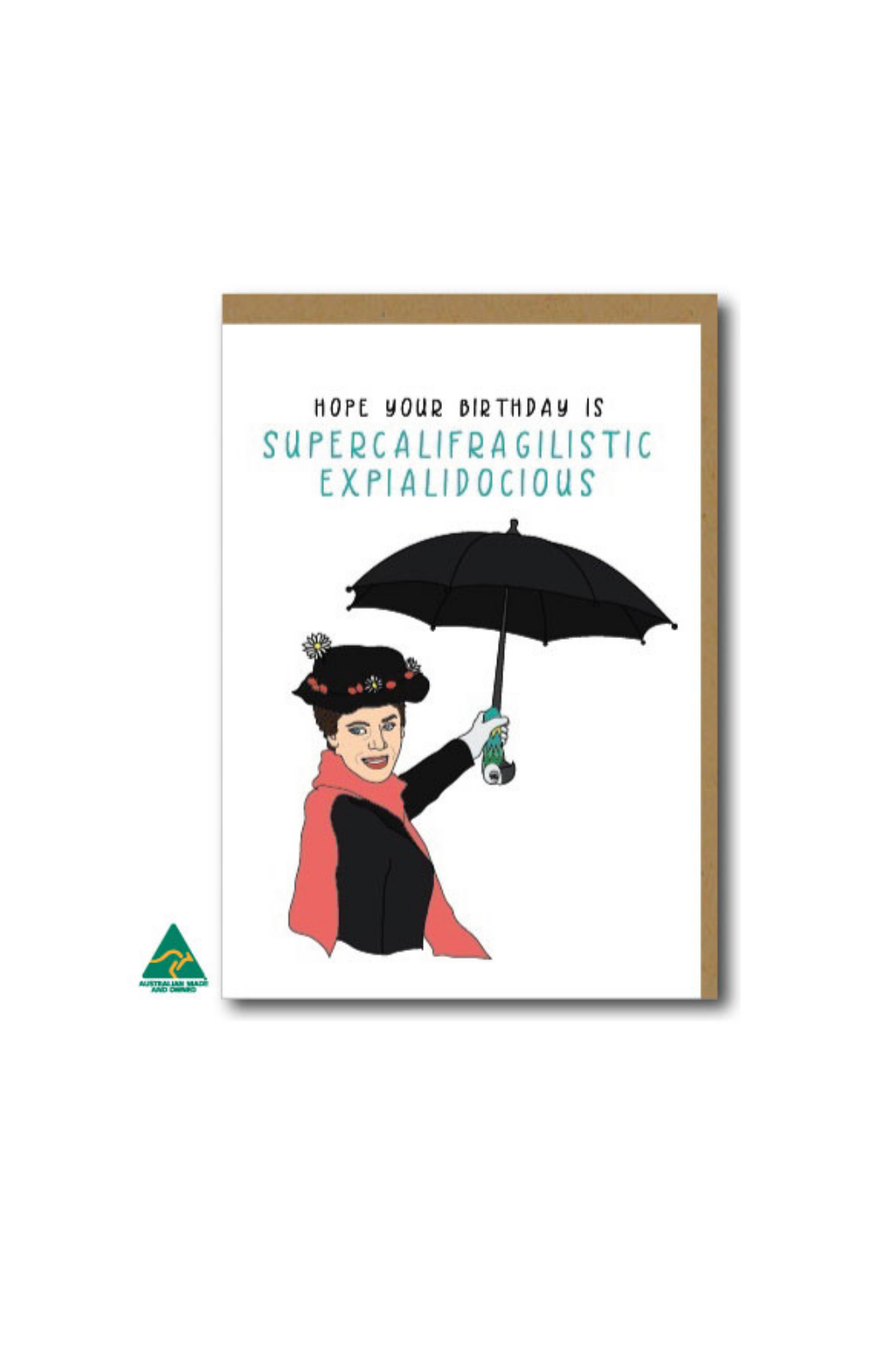 Candle Bark Creations Mary Poppins Birthday Card