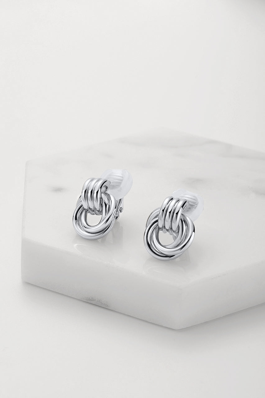 Zafino Poppy Earring Silver CLIP ON