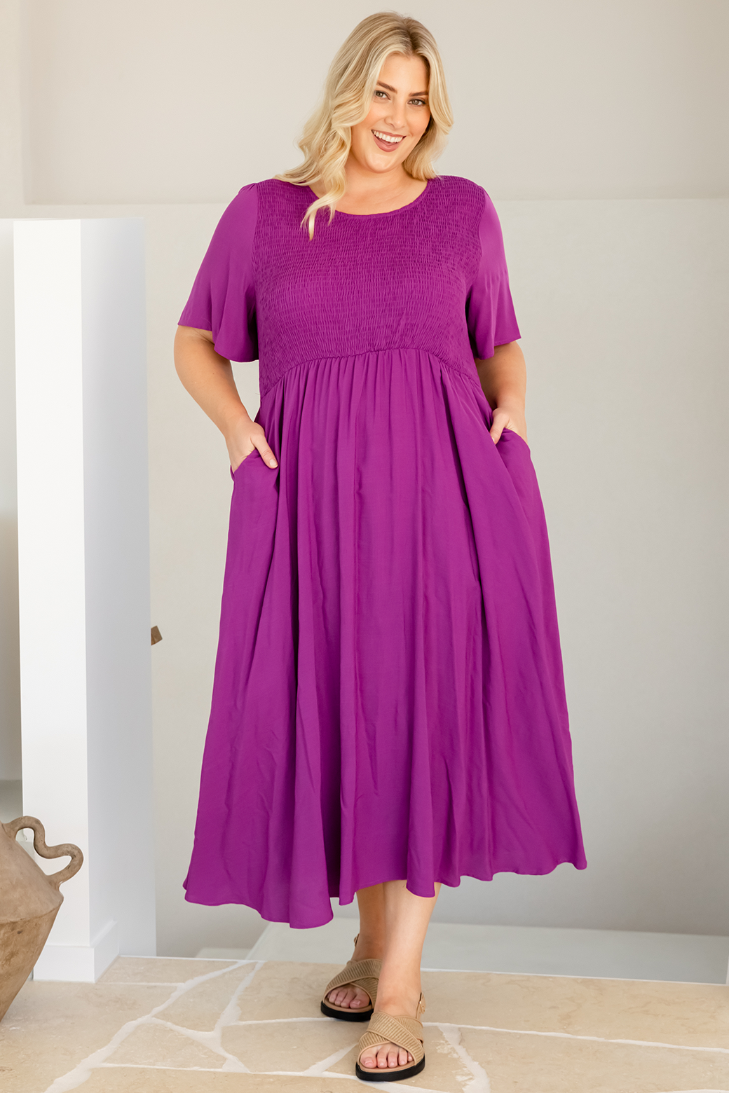 Annalee Midi Dress Orchid