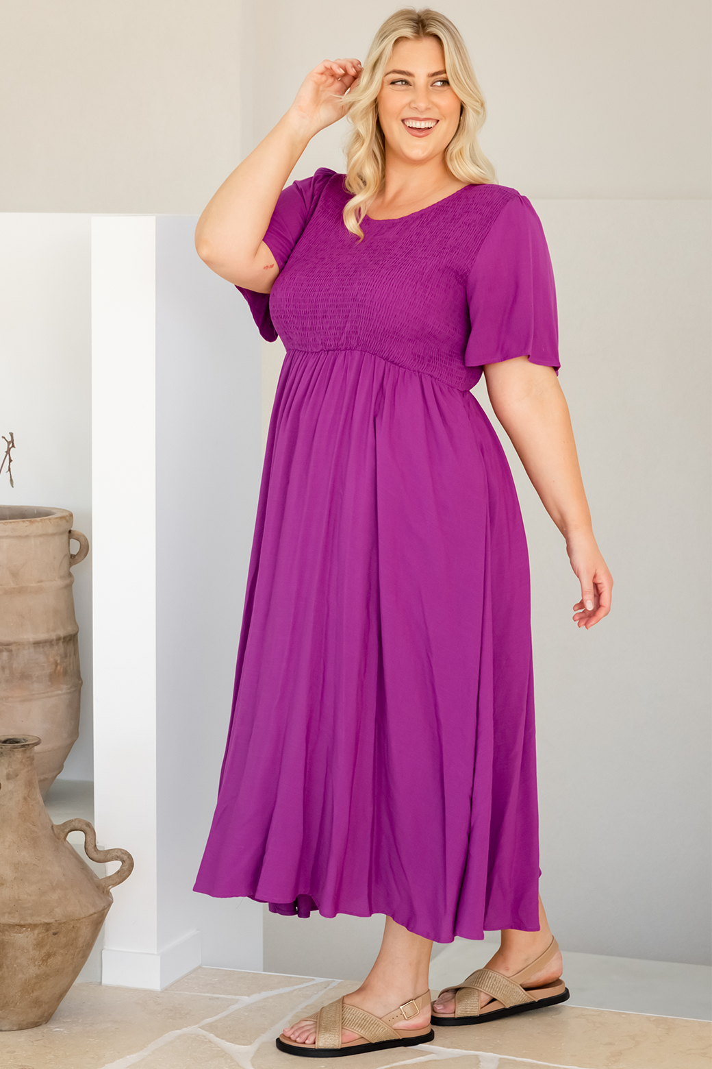 Annalee Midi Dress Orchid