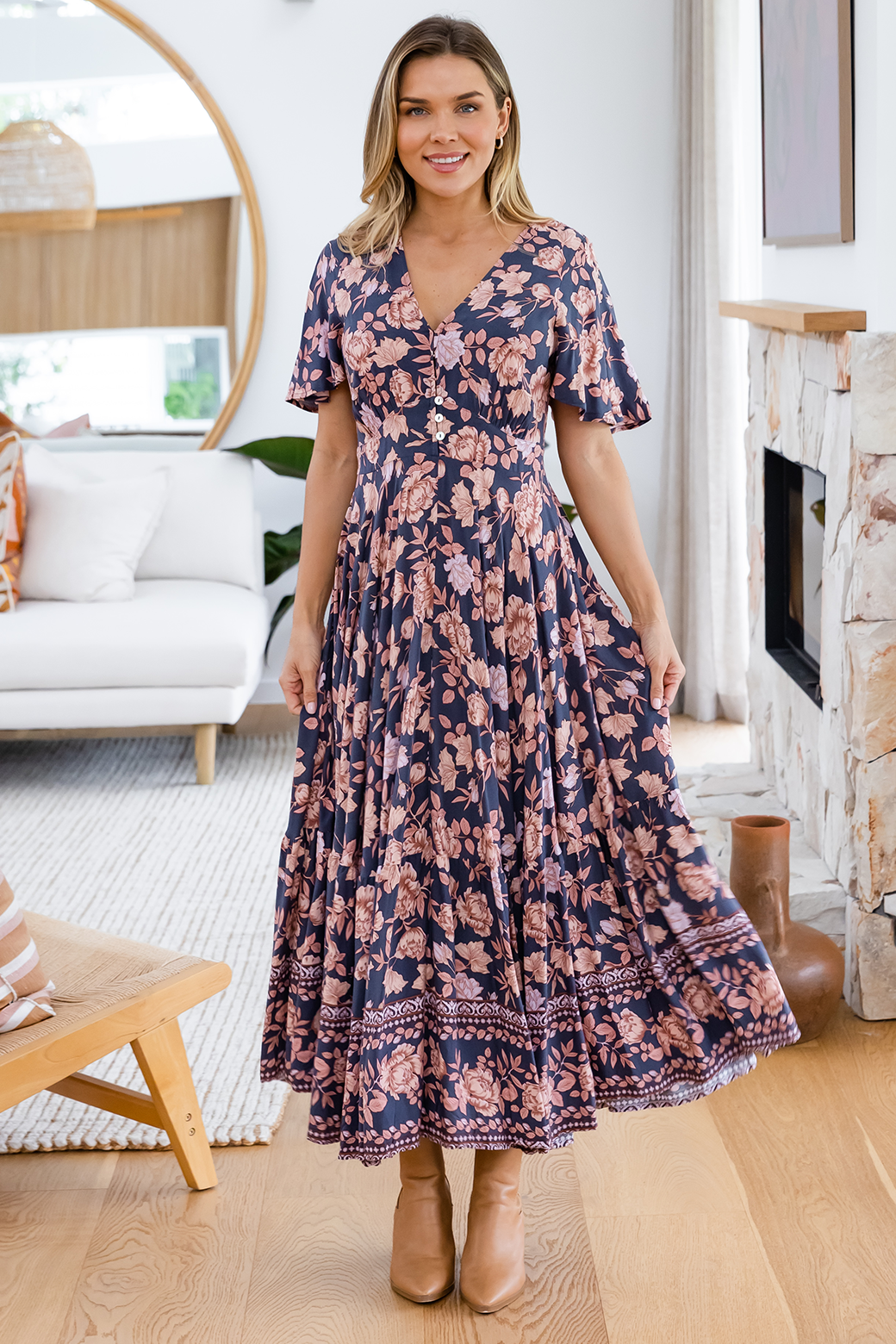 Bethany Maxi Dress Chelsea Print