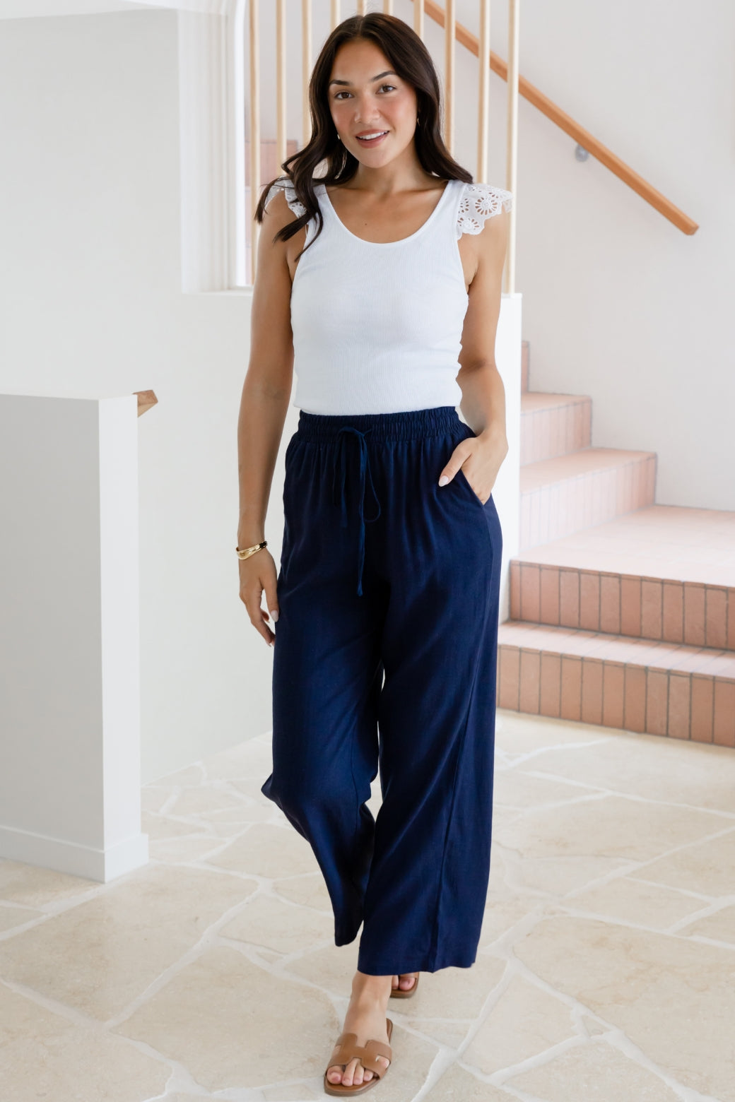 Cinco Straight Leg Pants Navy