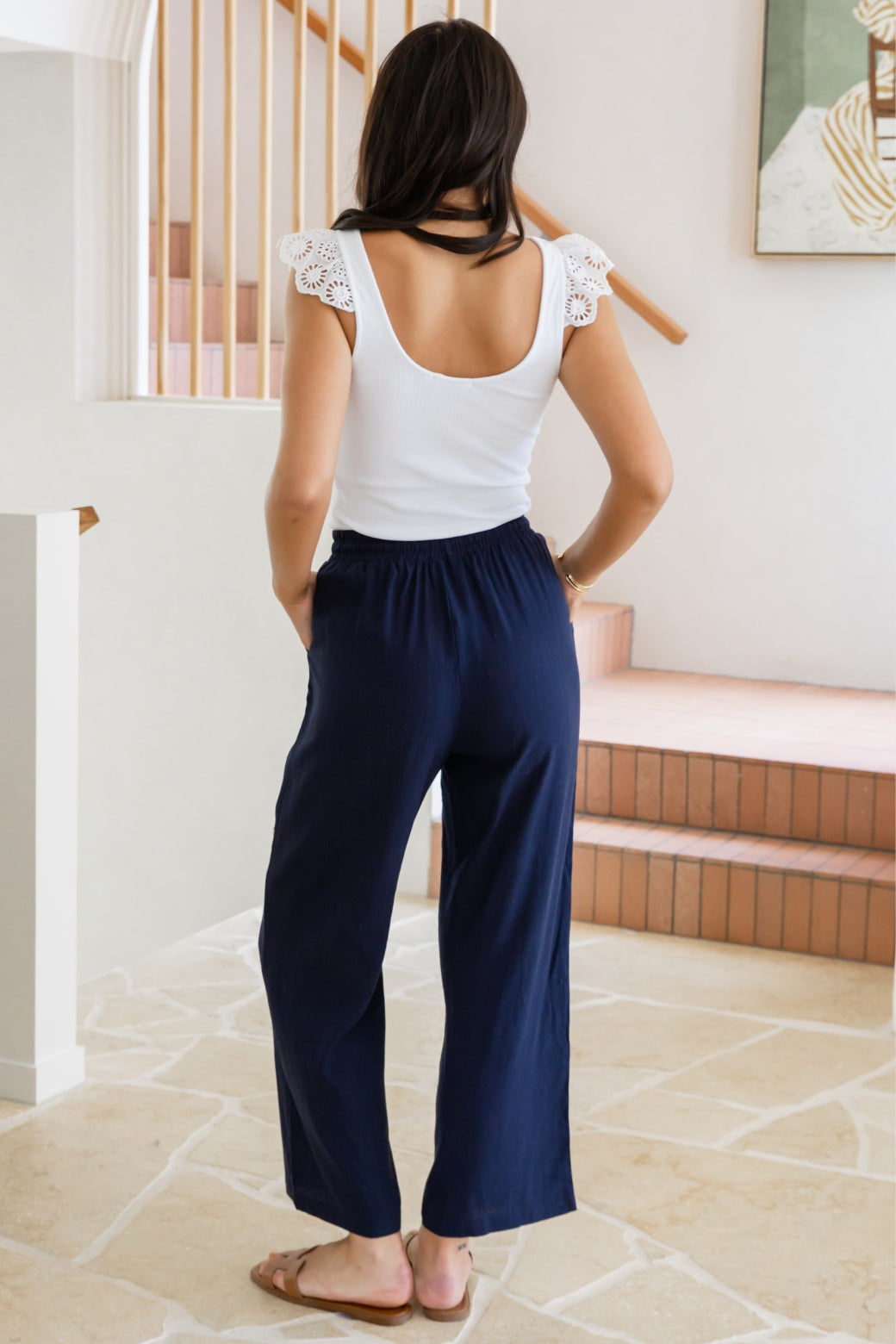 Cinco Straight Leg Pants Navy