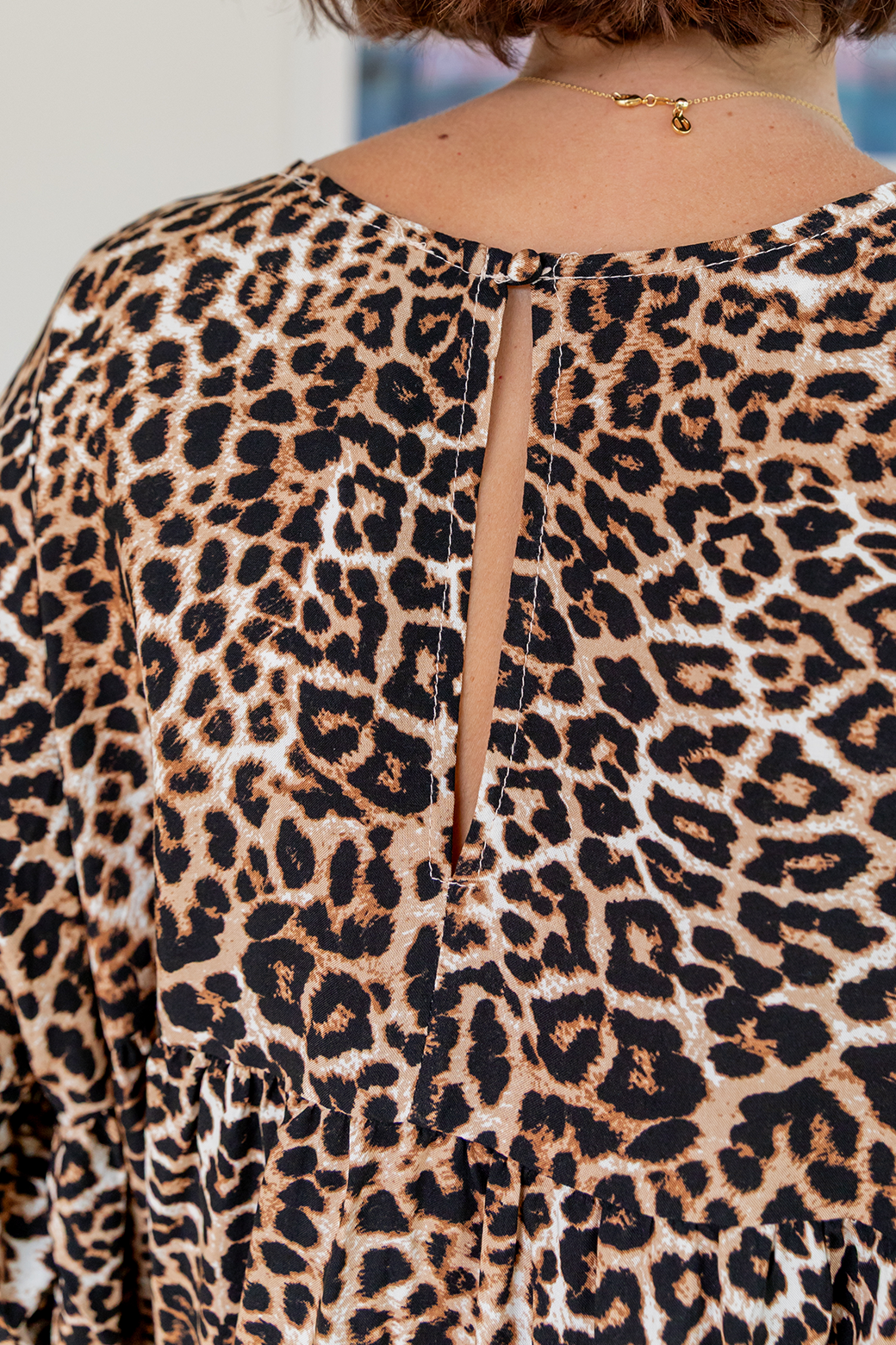 Daisy Babydoll Top Leopard Print