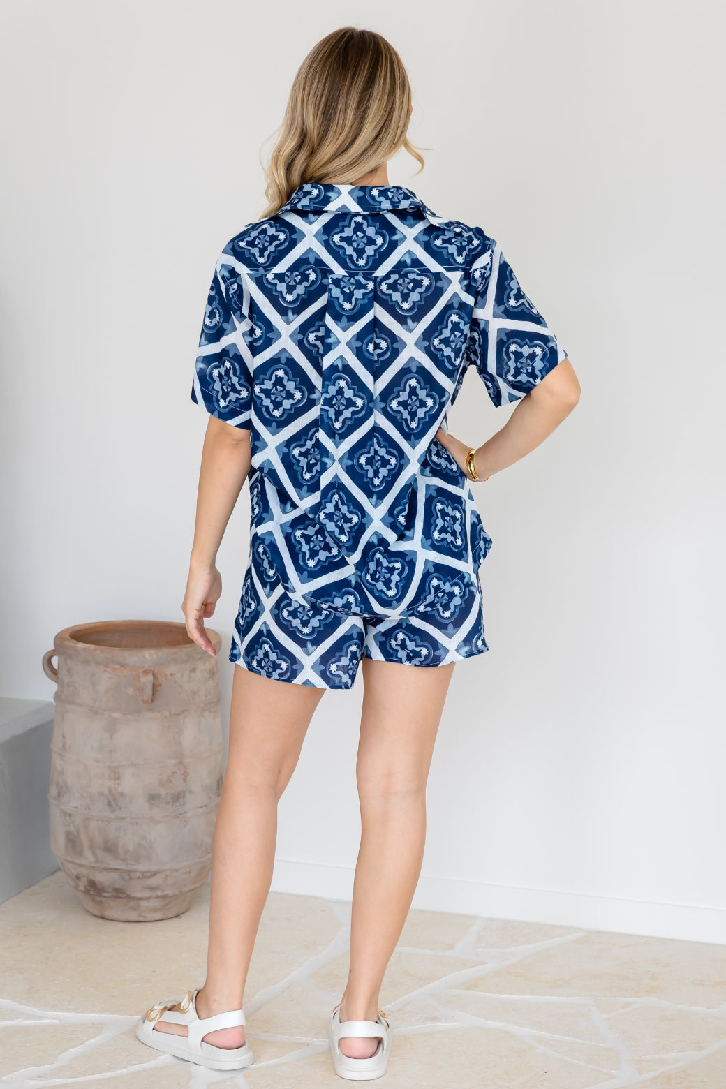 Delta Shirt Alara Print Navy