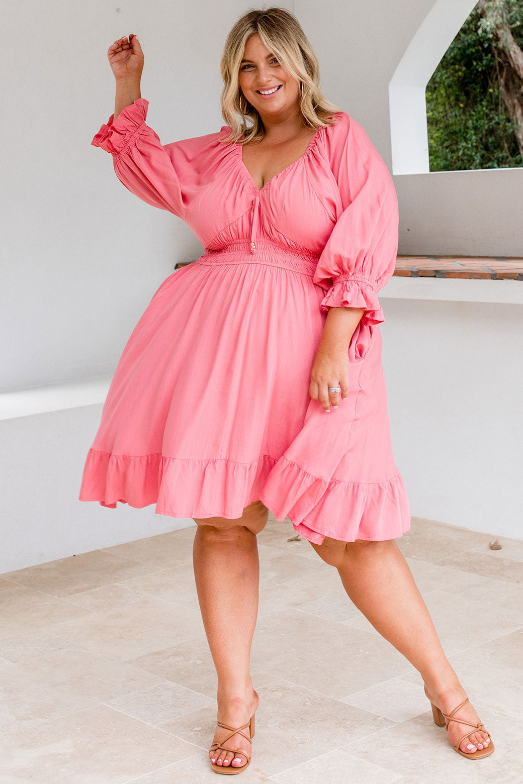 Plus size watermelon dress sale