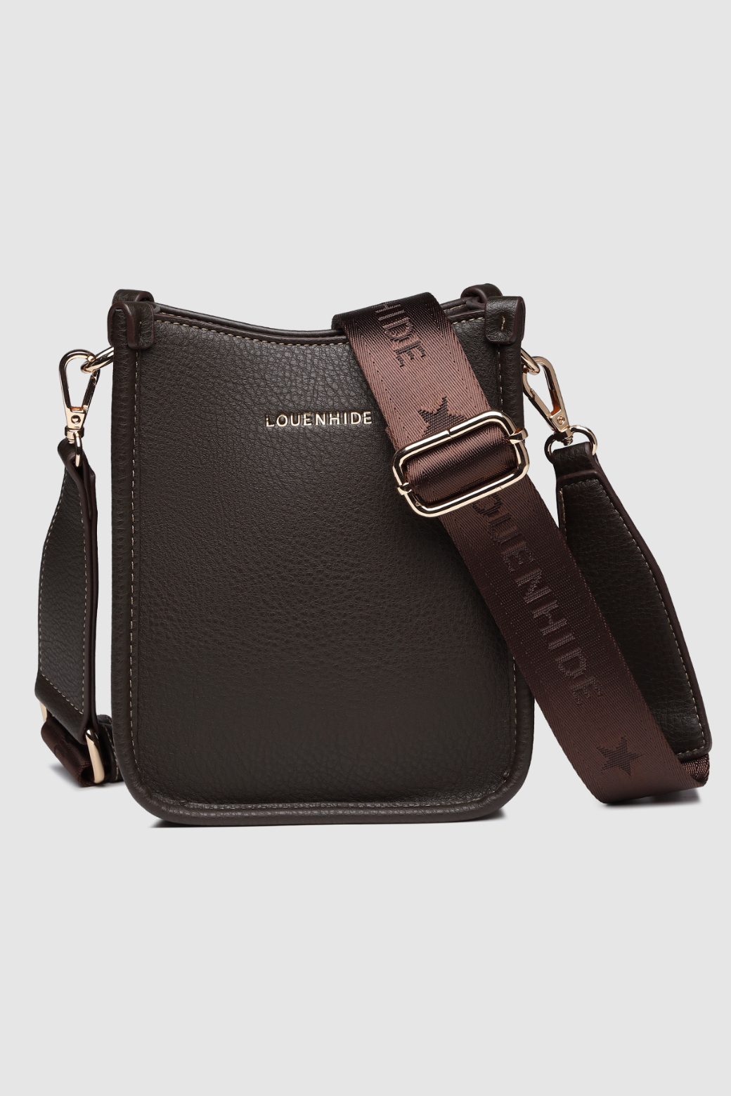 Louenhide Parker Phone Crossbody Bag Chocolate