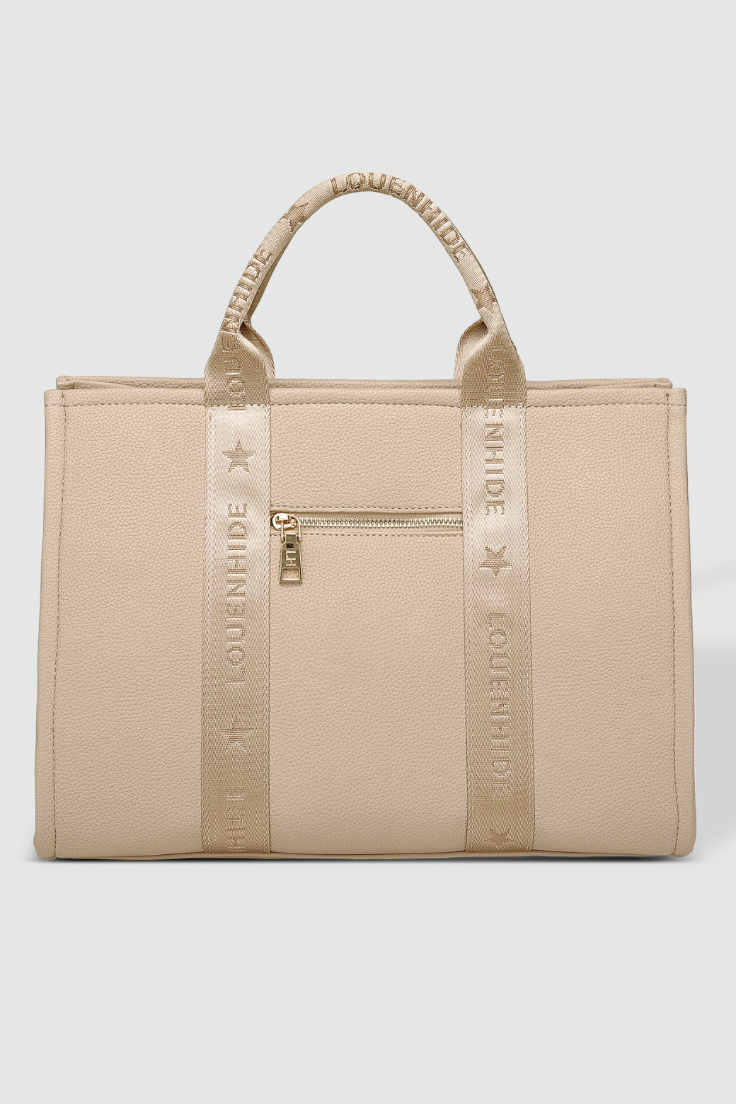 Louenhide Manhattan Logo Tote Bag Biscotti