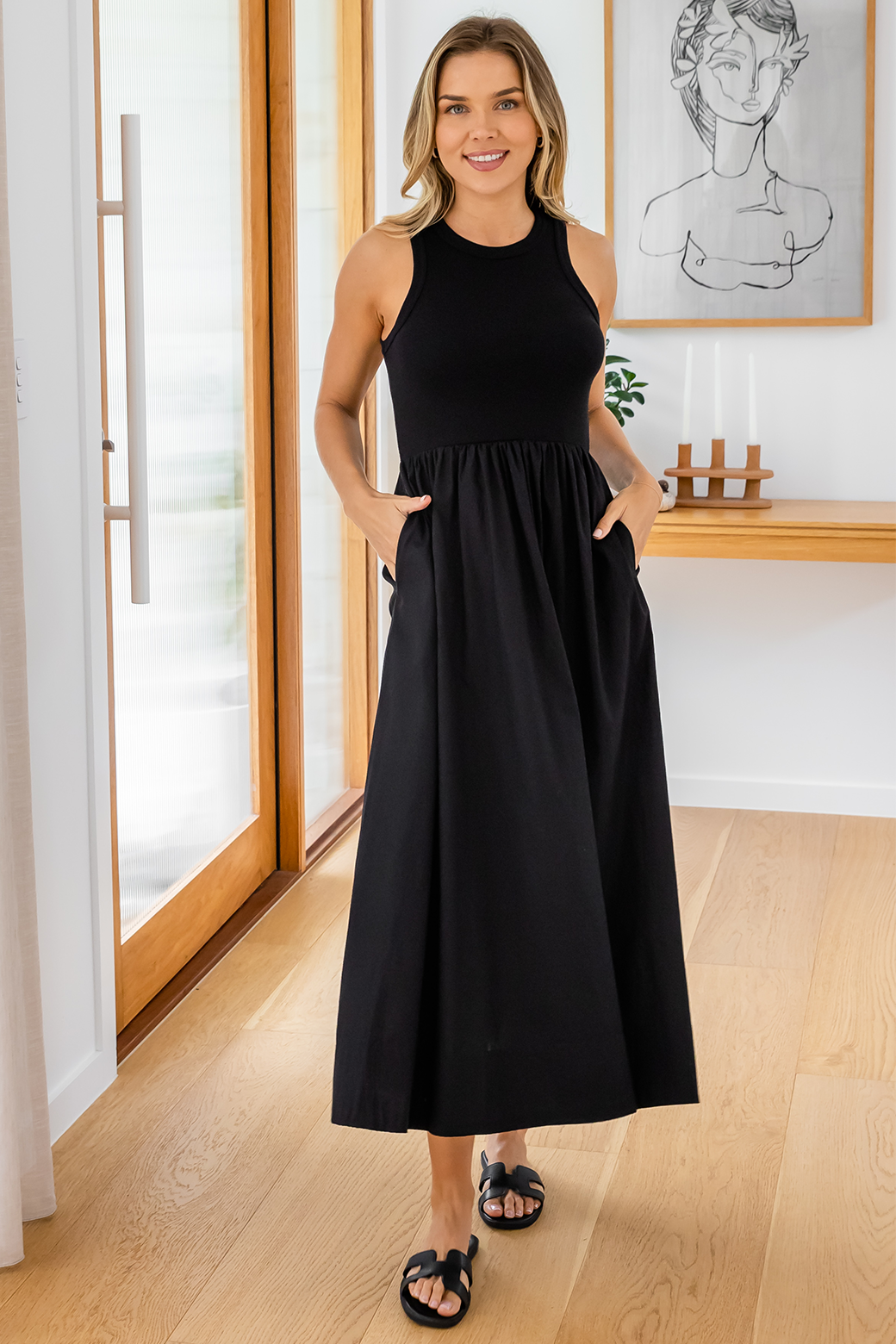Mimi Tank Dress Black