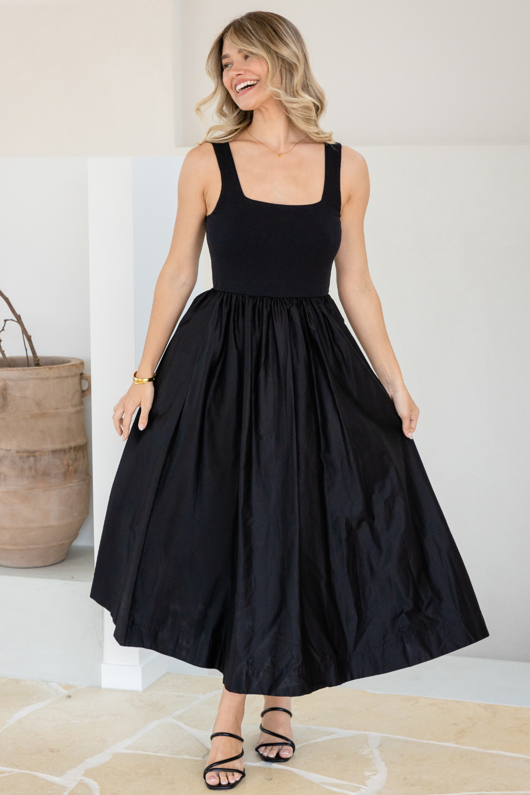 Odette Tank Maxi Dress Black