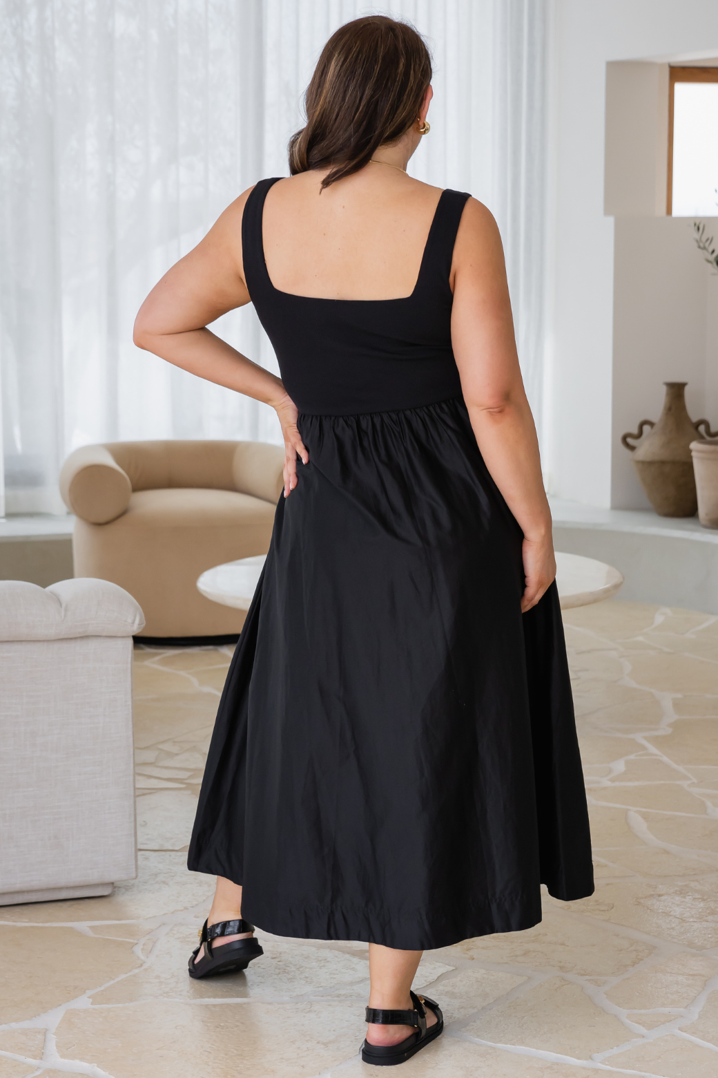 Odette Tank Maxi Dress Black