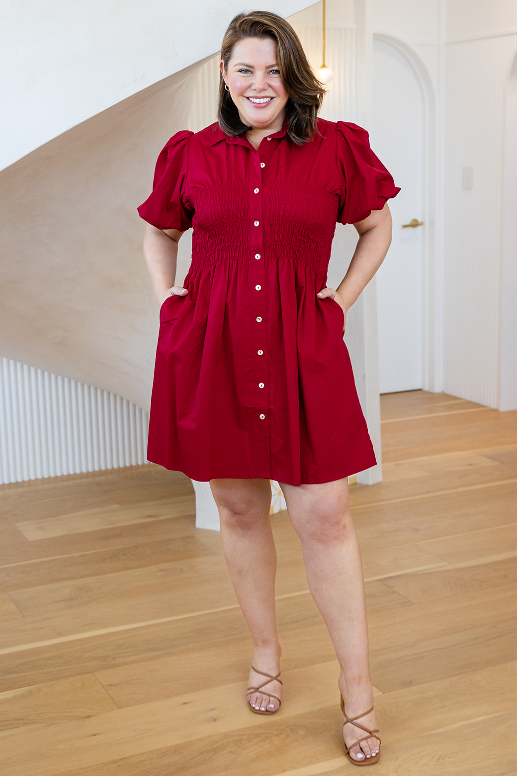 Rumer Dress Deep Red