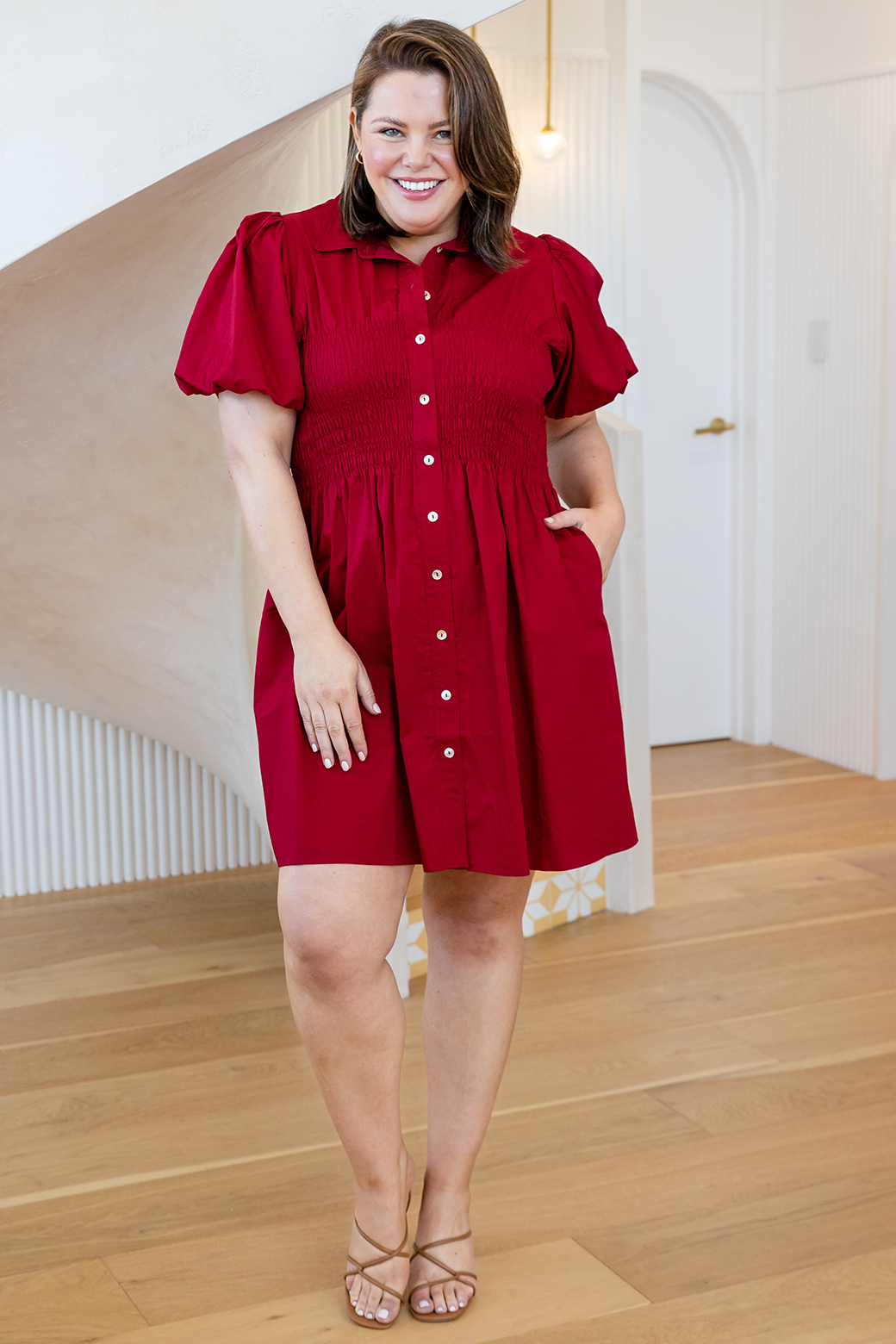 Rumer Dress Deep Red