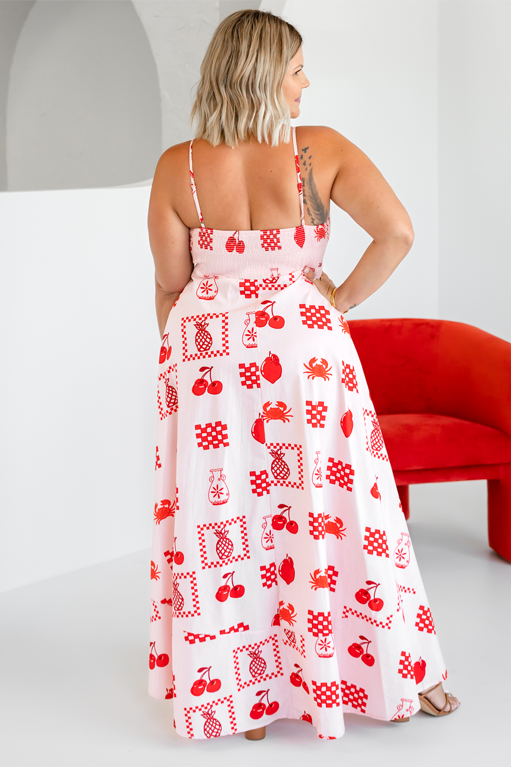 Portafino Maxi Dress Mon Cheri Print