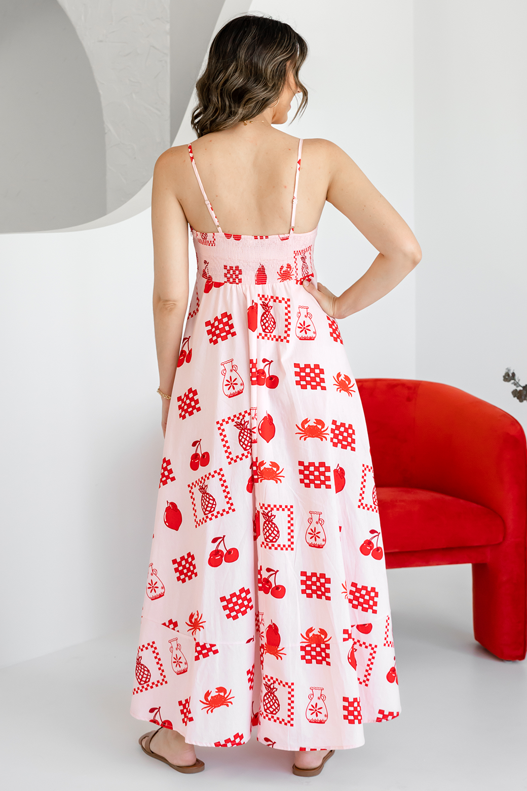 Portafino Maxi Dress Mon Cheri Print