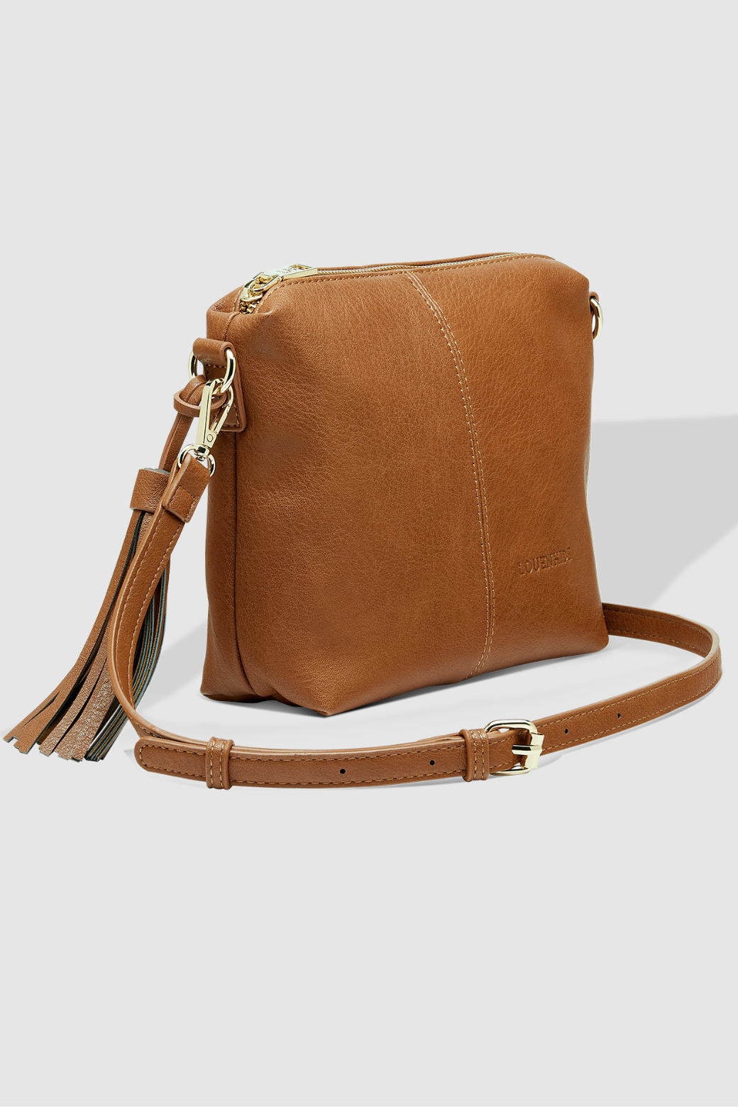 Louenhide Kasey Stripe Crossbody Bag Tan