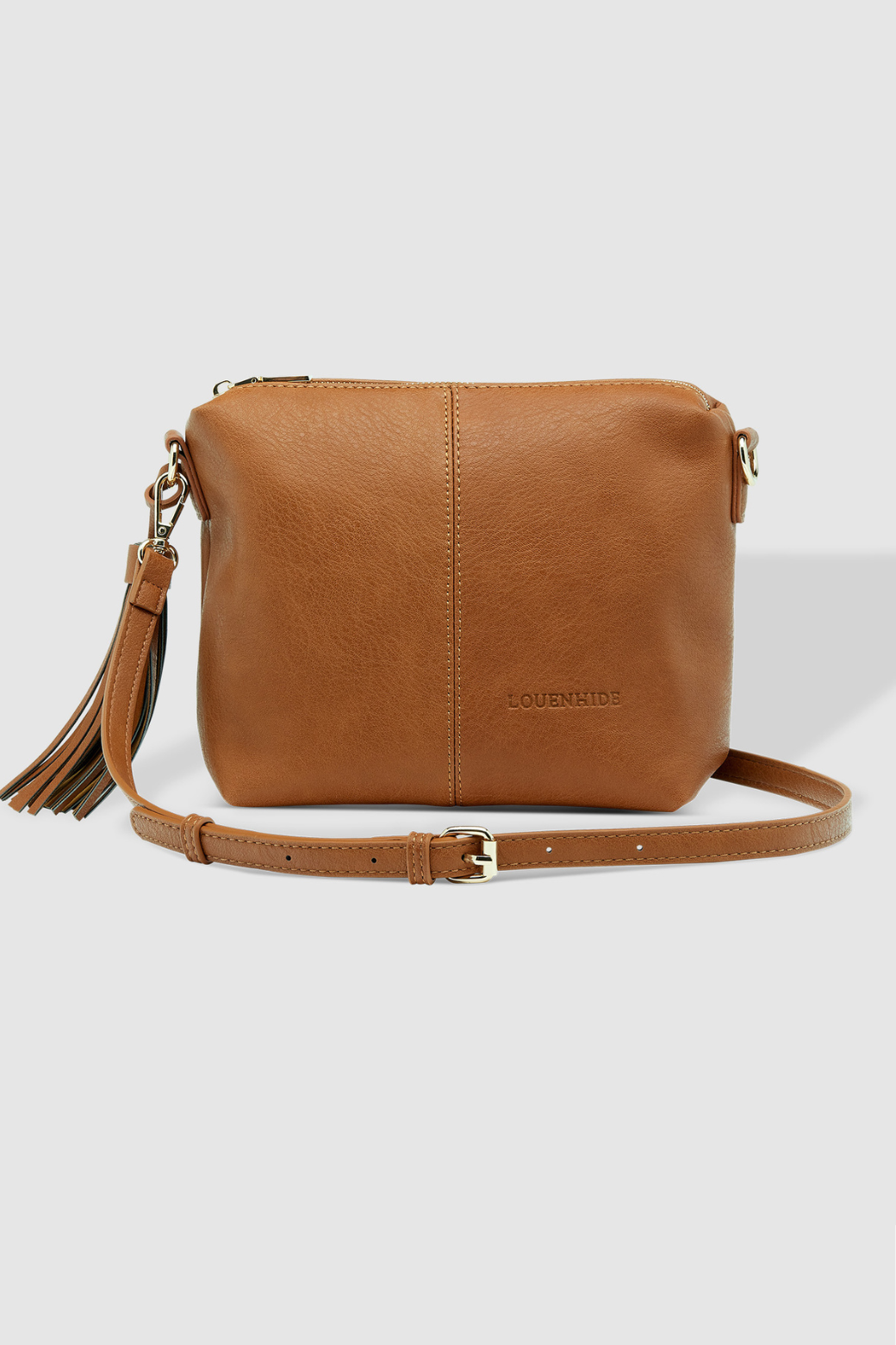 Louenhide Kasey Stripe Crossbody Bag Tan