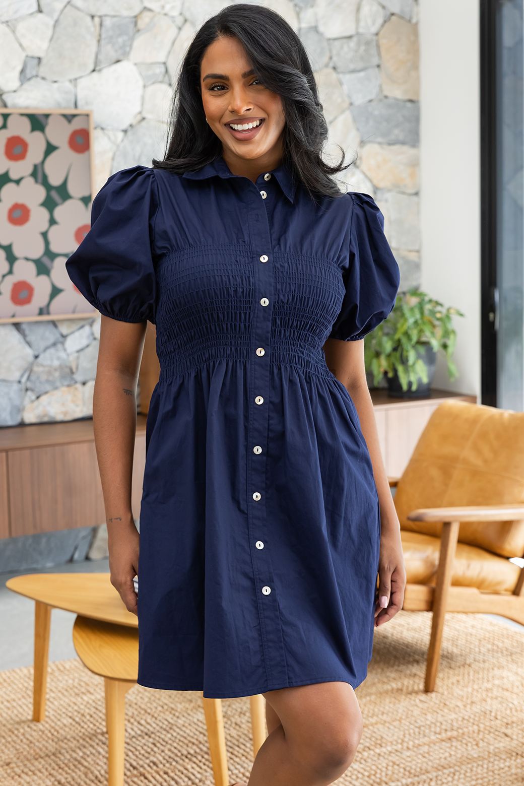 Rumer Dress Navy