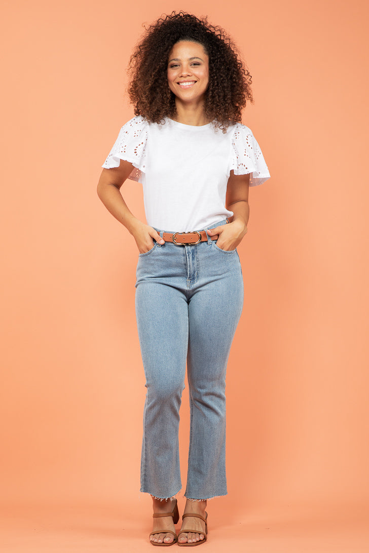 Sass Evelyn Tee White