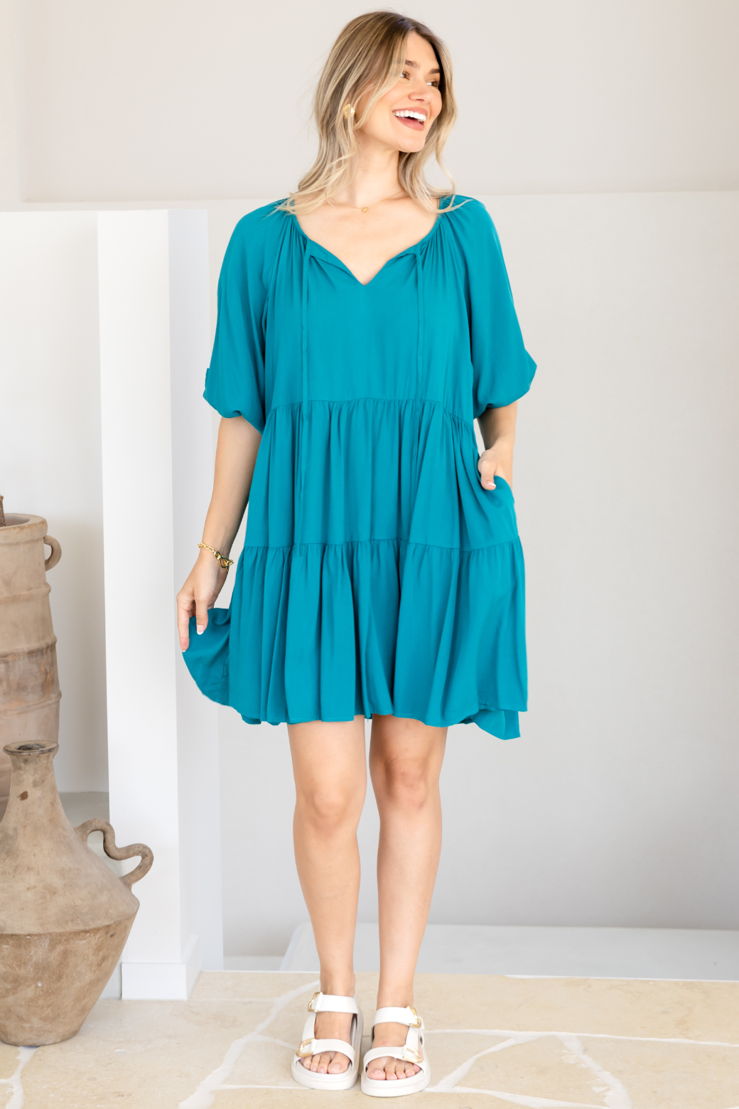 Venus Dress Deep Teal