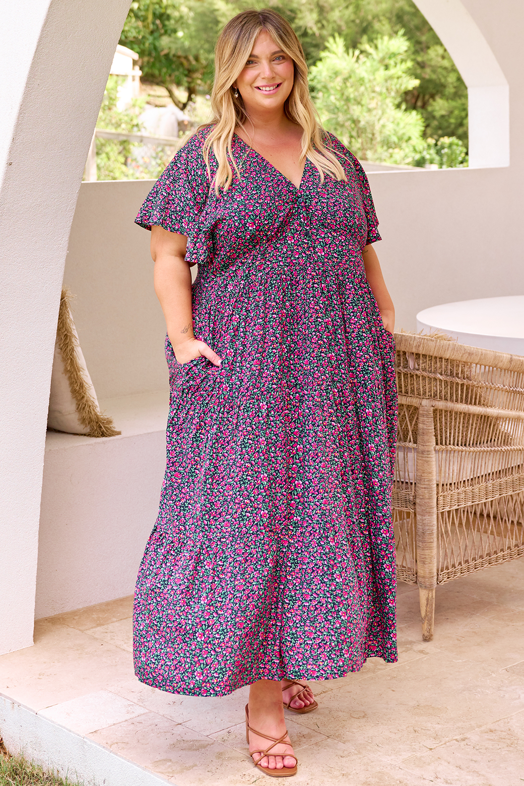 Zoe Tiered Maxi Dress Fresh Fields