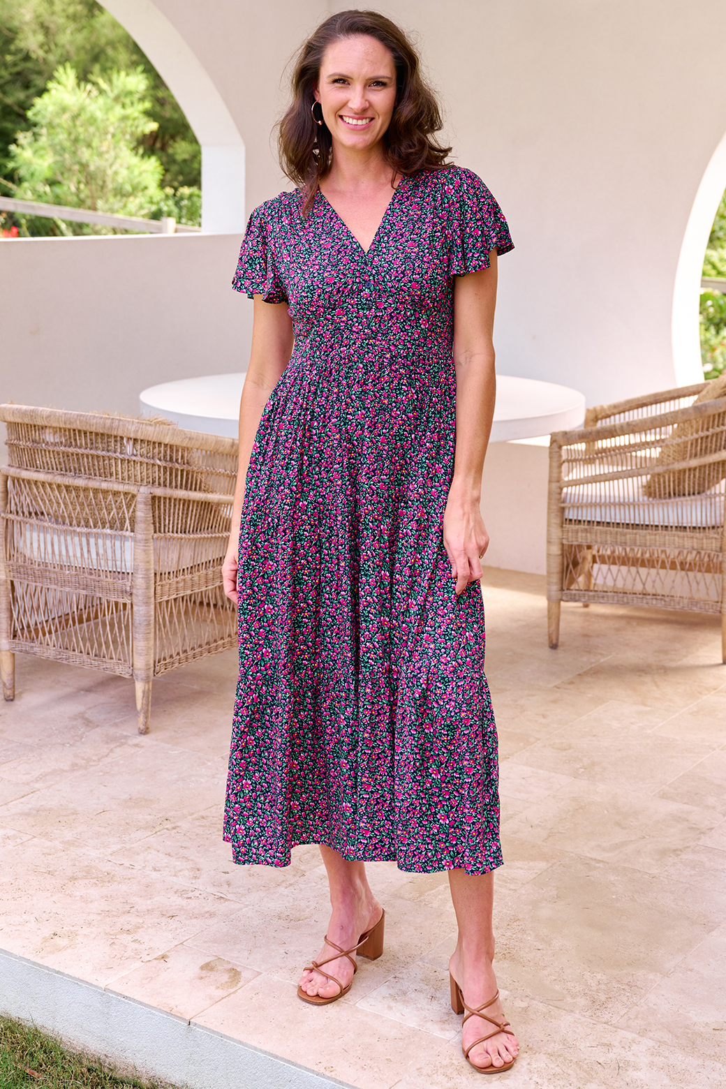 Zoe Tiered Maxi Dress Fresh Fields