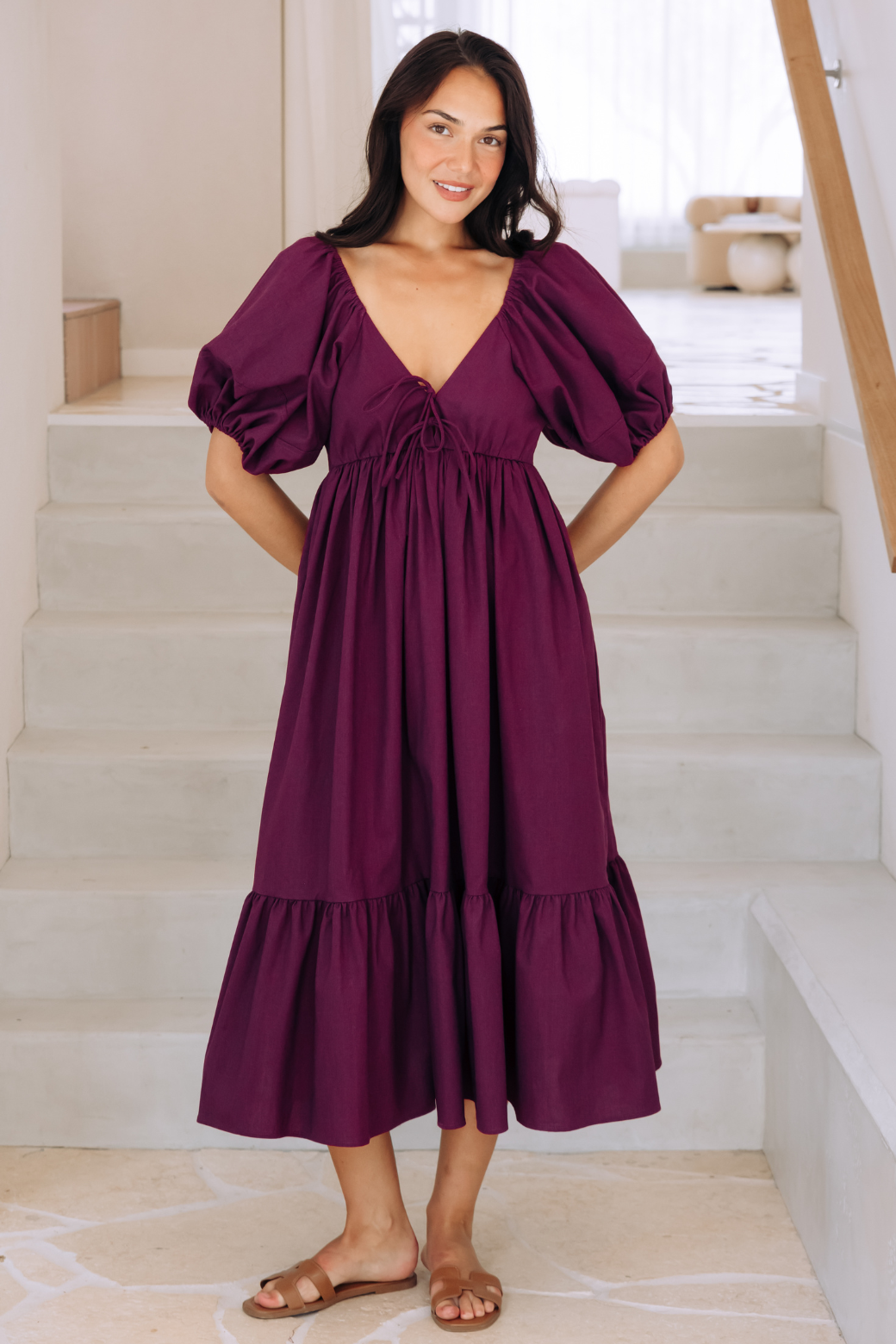 Mikayla Midi Dress Orchid